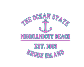 Westerly, RI Misquamicut Coordinates vinyl sticker
